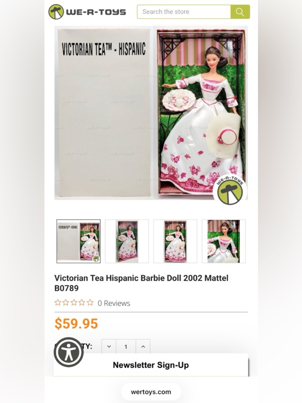 Victorian Tea Hispanic Barbie Doll Year 2002 - Picture 4 of 4